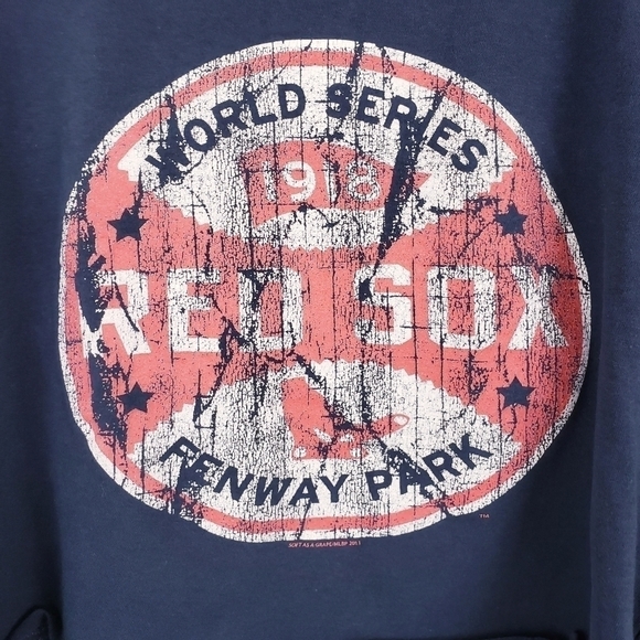 Soft as a Grape Vintage‎ Graphic Boston Red Sox Cropped T-shirt size Large - Picture 1 of 6